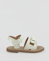 Sandalias Moño Brillos Crema Niñas